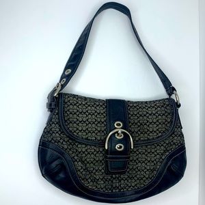 Coach signature canvas black